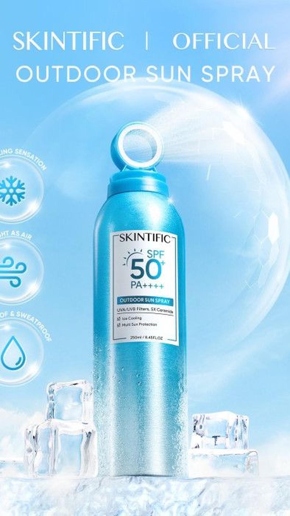 7. Skintific Outdoor Sun Spray SPF50+ PA++++<br>