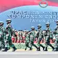 Presiden Joko Widodo (Jokowi) memimpin upacara penetapan Komponen Cadangan TNI 2021. (Foto: Sekretariat Presiden)