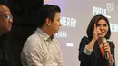 Brand Ambassador Global Investa Capital (GIC) Trade Merry Riana saat diskusi pada peluncuran Platform GIC Trade Futures di Jakarta, Sabtu (13/4). GIC Trade yakin bisa mendorong pola pikir investasi lebih kuat di Indonesia, dimana kesadaran investasi masih sangat minim.(Liputan6.com/Fery Pradolo)
