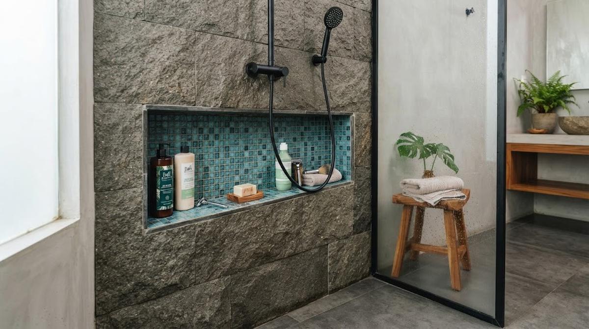 Ceruk Kamar Mandi Berlapis Keramik
