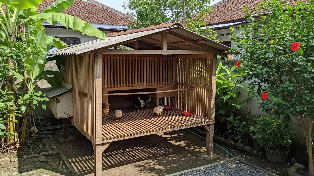 9 Desain Kandang Ayam Agar Kotoran Tidak Menumpuk, Bersih Bebas Bau