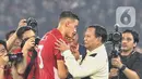 Gol tunggal Ole Romeny pada menit ke-44 menjadi penentu kemenangan Indonesia atas China. (Liputan6.com/Angga Yuniar)