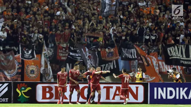 FOTO: Unggul atas PSMS di Laga Pertama Semifinal, Persija Tatap Final PIala Presiden 2018