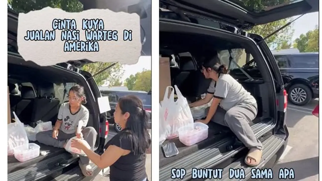 7 Potret Cinta Kuya Jualan Nasi Warteg di Amerika Serikat, Langsung Ludes dalam 30 Menit
