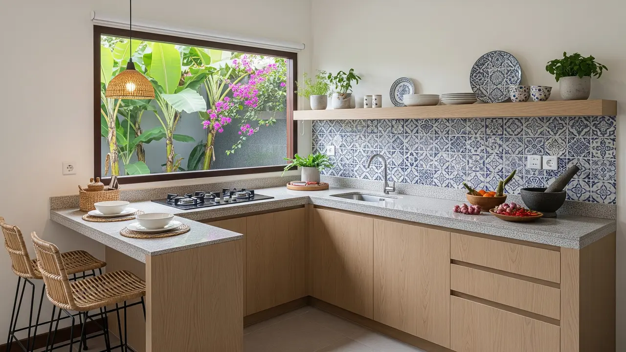 Model Dapur Terbuka 2x2 yang Tetap Lega Meski di Pojok Rumah