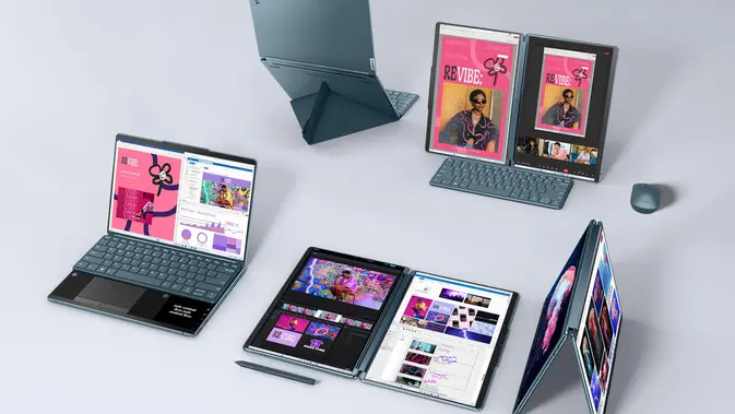 <p>Lenovo perkenalkan sederet laptop Yoga baru di CES 2024. (Lenovo)</p>