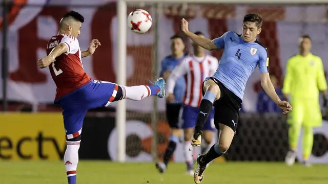 Uruguay, Paraguay, Luis Suarez, Kualifikasi Piala Dunia 2018
