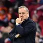 Ekspresi pelatih Belanda, Dick Advocaat saat melihat timnya melawan Swedia pada kualifikasi Piala Dunia 2018 grup A di Amsterdam Arena, Amsterdam (10/10/2017). Belanda menang 2-0. (AFP/Emmanuel Dunand)