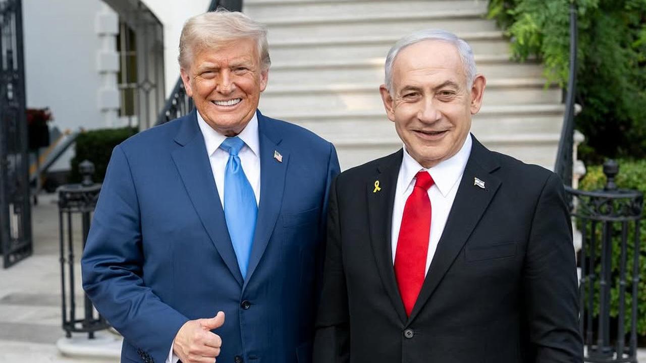 VIDEO: Reaksi PM Israel Netanyahu Depan Presiden AS Trump, 'Melunak' Soal Palestina Merdeka