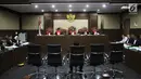 Ketua DPR Setya Novanto memberikan kesaksian dalam sidang kasus korupsi e-KTP di Pengadilan Tipikor Jakarta, Jumat (3/11). (Liputan6.com/Helmi Afandi)