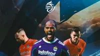 Liga 1 - Matheus Pato, David da Silva, Ilija Spasojevic (Bola.com/Erisa/Decika Fatmawaty)