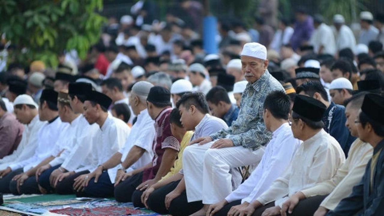 Jemaah Muhammadiyah salat Idul Adha di Ciputat