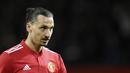 5. Zlatan Ibrahimovic - Striker asal Swedia ini mampu menorehkan gelar saat bekerja sama dengan Jose Mourinho. Namun sebaliknya, pemain yang jago taekwondo ini sering bersitegang dengan Guardiola saat di Barcelona. (AFP/Oli Scarff)