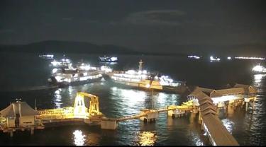 Viral, Video Dua Kapal Bertabrakan di Pelabuhan Ketapang Banyuwangi