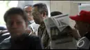 Kepada wartawan ia mengaku dicecar penyidik soal penyusunan APBD Provinsi Banten, Jakarta, Jumat (21/8/2014) (Liputan6.com/Panji Diksana)