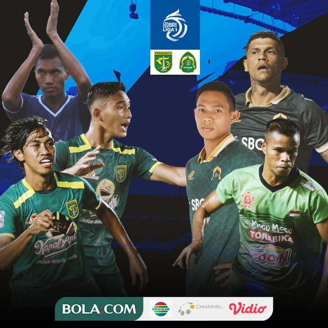 BRI Liga 1 - Duel Antarlini - Persebaya Surabaya Vs Persikabo 1973