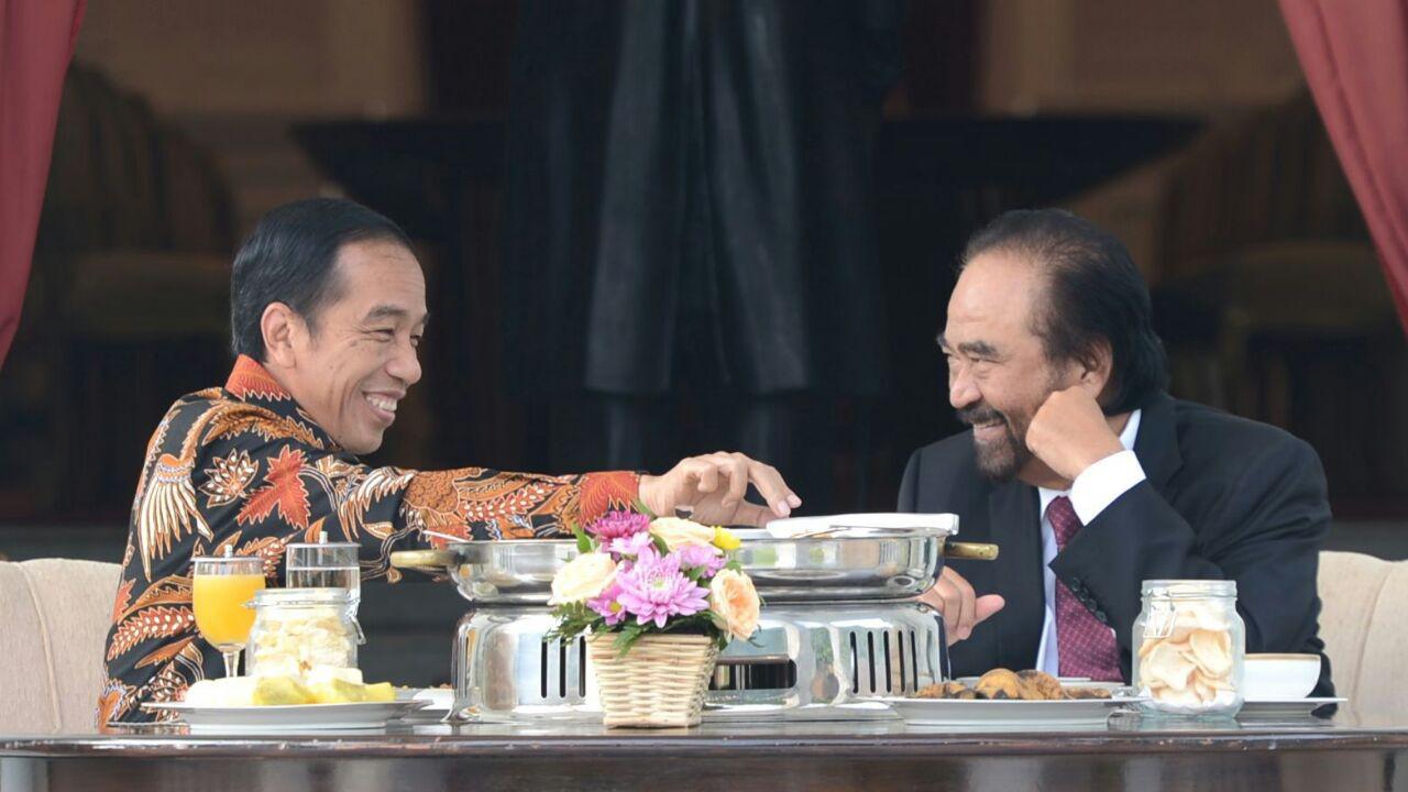 Jokowi sarapan bersama Surya paloh