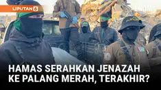 Militan Hamas menyerahkan sebuah jenazah ke Palang Merah di Jalur Gaza, sementara Israel bersiap memverifikasi apakah jenazah itu milik salah satu sandera terakhir.