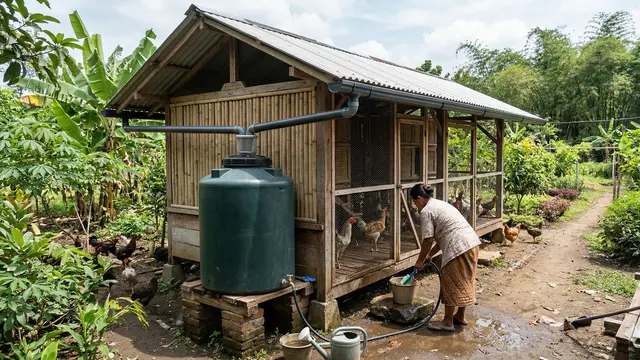 Inspirasi Kandang Ayam dengan Konsep Eco-Friendly (Foto: Gemini AI)