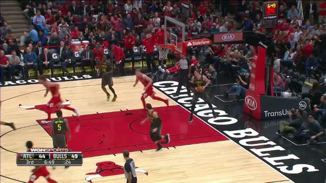 Chicago Bulls meraih kemenangan atas Atlanta Hawks dengan skor 91-86.