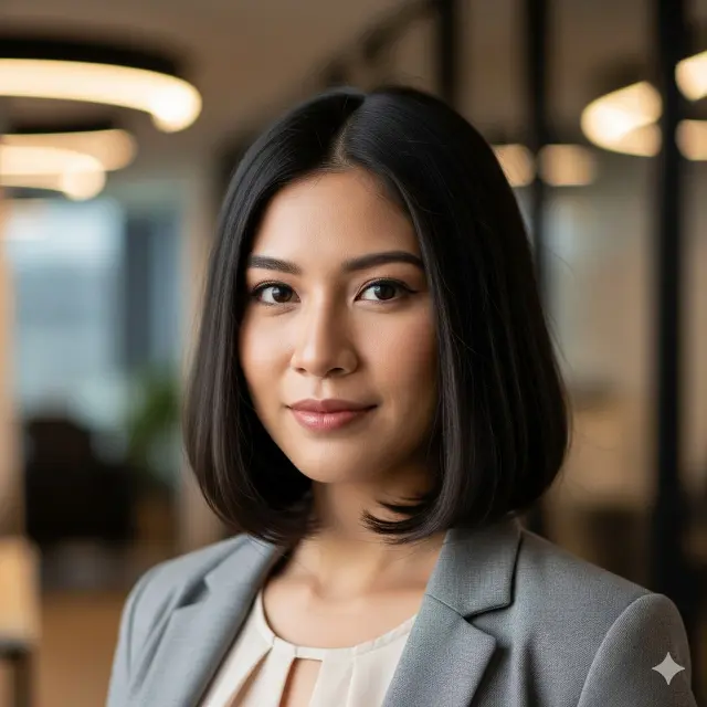 Inspirasi 9 Model Rambut Lurus Rapi untuk Ibu-Ibu Kantoran, Tampil ...