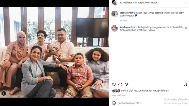 Atta Halilintar - Raul Lemos (Foto: Instagram/@attahalilintar)