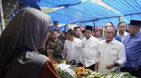 Soal Harga Bapok di Pasar Palapa Riau, Mengad Zulhas: Terjangkau dan Dapat Belanja dengan Tenang/Istimewa.