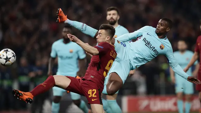 Barcelona Kalah dari AS Roma