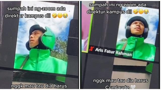 Video Mahasiswa Ketahuan Lagi Ngojek saat Kelas Online Ini Viral, Banjir Apresiasi
