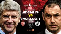 Arsenal vs Swansea City (Liputan6.com/Abdillah)