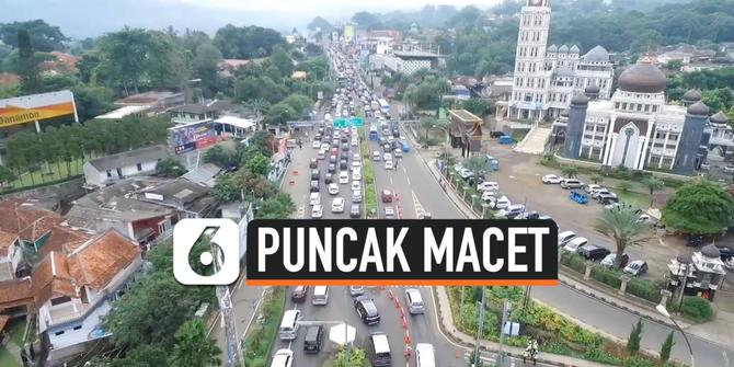 VIDEO: Kendaraan Padati Puncak, Macet Mulai dari Tol Jagorawi