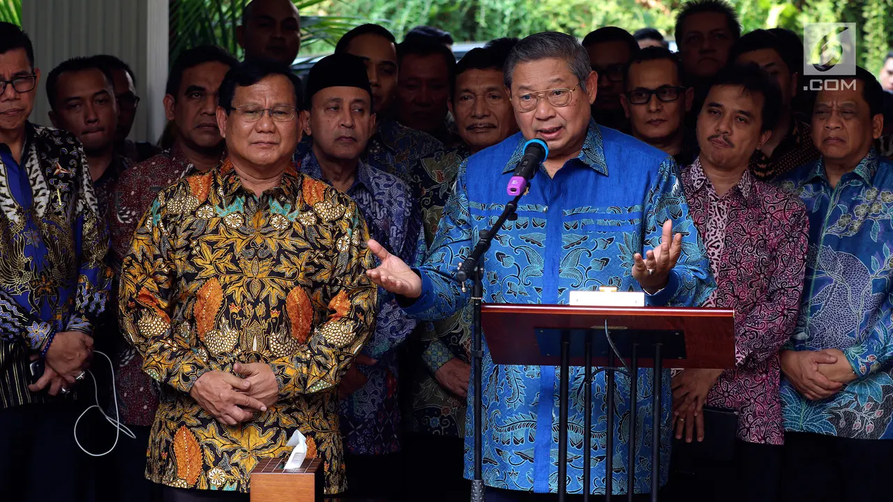 SBY Resmi Usung Prabowo sebagai Calon Presiden 2019