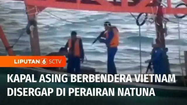 Sebuah kapal asing berbendera Vietnam ditangkap aparat Korpolairud Baharkam Polri di perairan Natuna, Kepulauan Riau. Sebanyak 20 anak buah kapal dan nakhoda kapal turut ditangkap, karena terindikasi mencuri ikan.