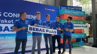 Peluncuran Paket Internet Bebas Puas XL Axiata di Jakarta, Rabu (5/4/2024). (Liputan6.com/ Yuslianson)