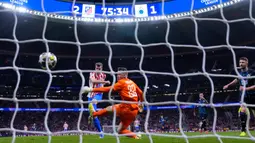 Gol pemain Norwegia tersebut dicetak pada menit ke-23, ke-76, dan ke-87. Sementara satu gol lain dicetak oleh Johnny Cardoso (48'). (AP Photo/Manu Fernandez)