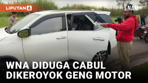 VIDEO: WNA Korsel Dianiaya Anggota Geng Motor XTC Usai Diduga Mesum di dalam Mobil