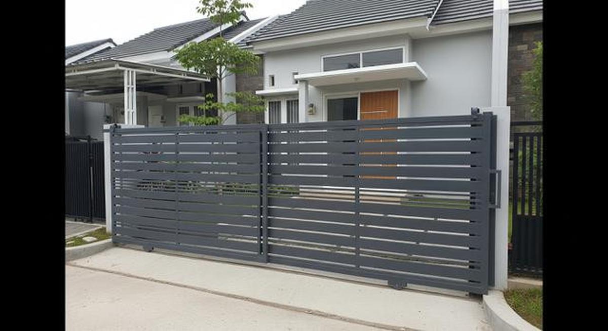 8 Model Pagar Besi Sliding Minimalis 2025, Cocok untuk Rumah di Lahan Terbatas