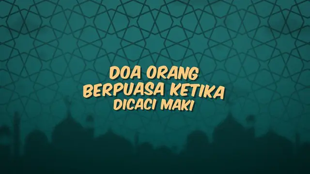 Kumpulan doa Ramadan hari ini menghadirkan bacaan yang dibaca ketika orang berpuasa dicaci maki orang lain.