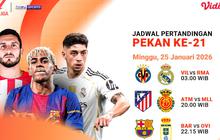 Berikut Jadwal Live Streaming La Liga Pekan Ke-21, Tayang di Vidio