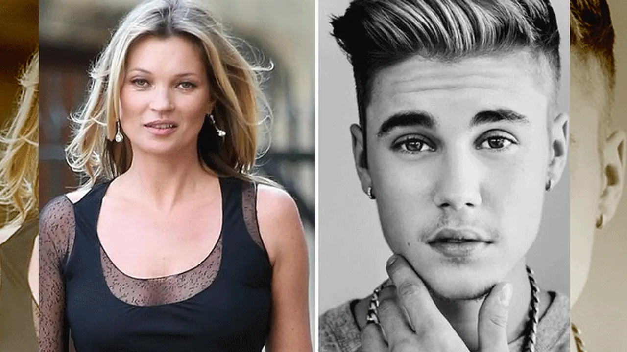 Kate Moss dan Justin Bieber 
