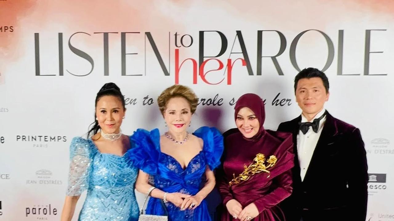 Tak Hanya Angelina Jolie, Syahrini Asik Foto Bareng dengan Mantan Ibu Negara RI di Gala Dinner Cannes 2025