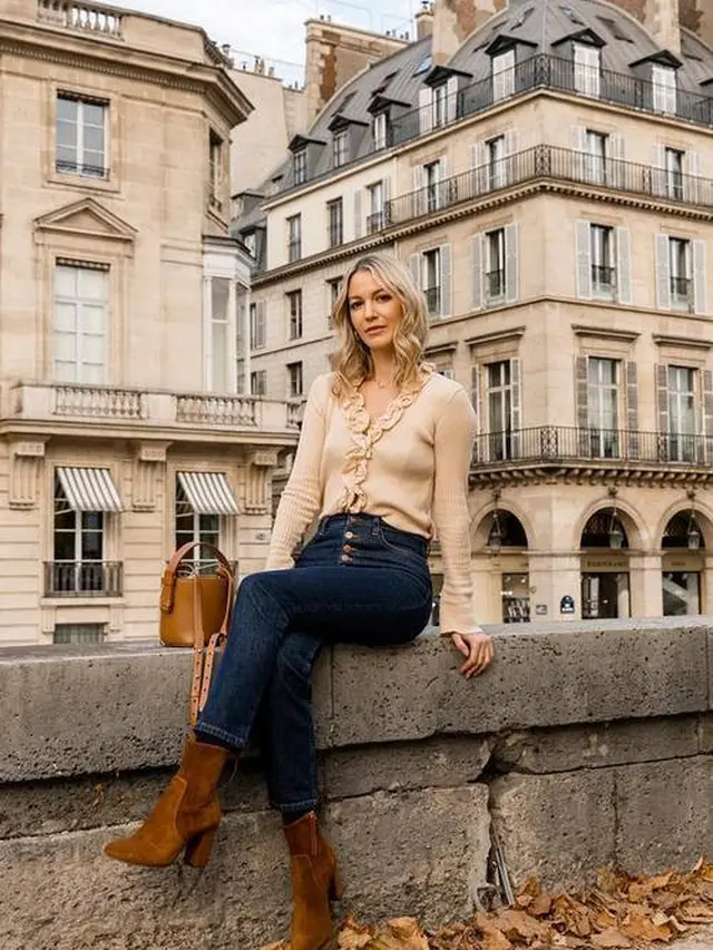 Tampil chic dengan rajutan ala perempuan Paris