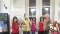 Pendukung Ahok - Djarot di Balai Kota (Liputan6.com/ Delvira Chaerani Hutabarat) 