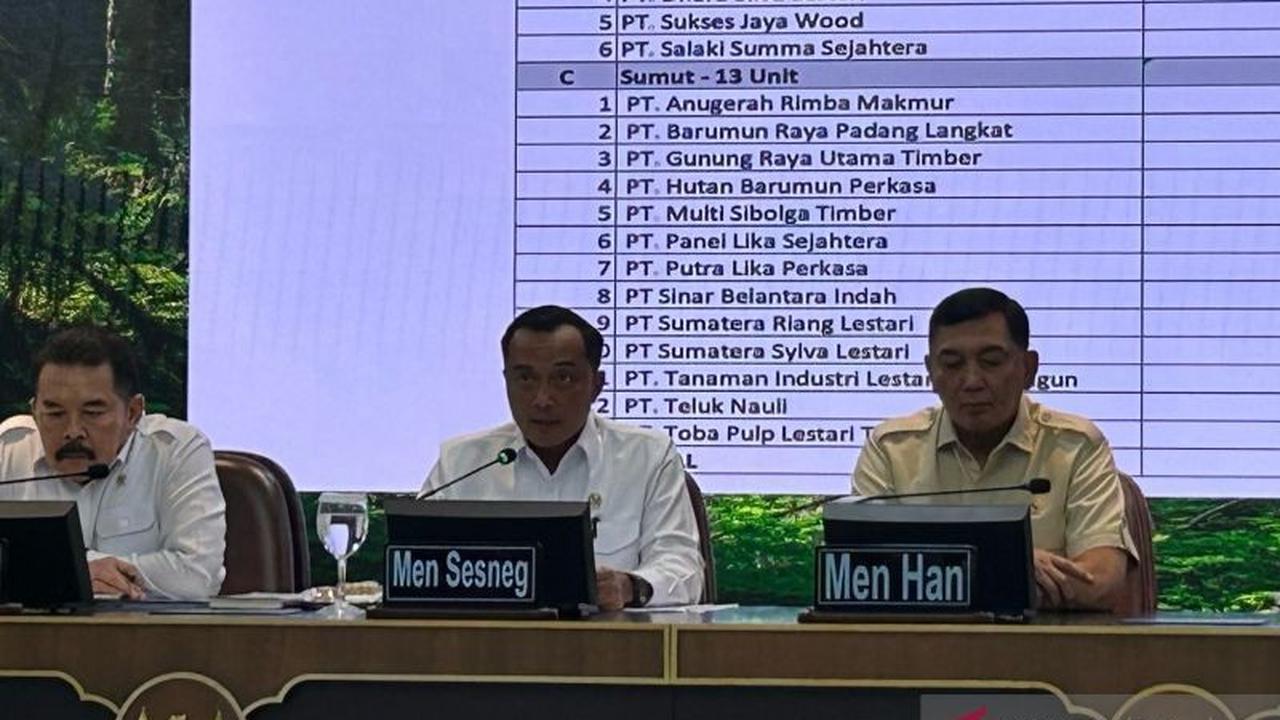 Satgas PKH Rilis Daftar 28 Perusahaan Pelanggar Lahan Hutan, Izin Dicabut Presiden Prabowo