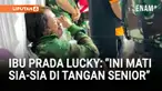 Tangis Sepriana Paulina Mirpey pecah saat menceritakan derita putranya, Prada Lucky Chepril Saputra Namo (23), prajurit TNI AD yang diduga tewas akibat penganiayaan.