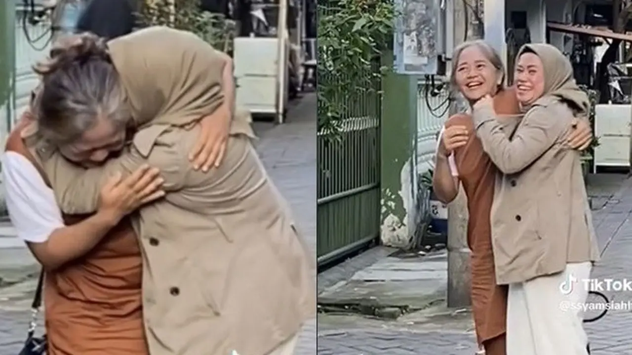 Viral Momen Haru Pertemuan Dua Sahabat Usai 30 Tahun Berpisah, Heboh Sempat Lupa