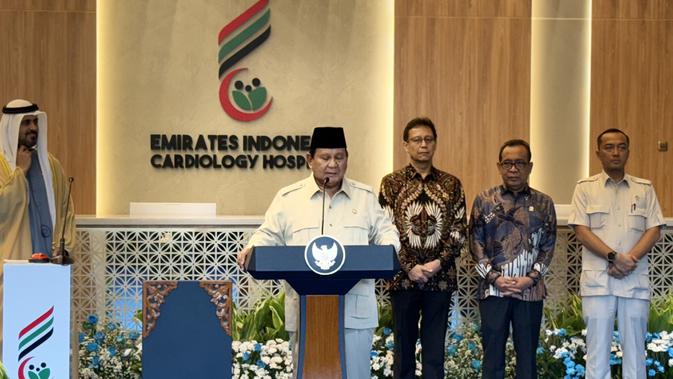 Prabowo: Pembangunan RS Kardiologi Inisiatif Jokowi, Saya Beruntung Meresmikan