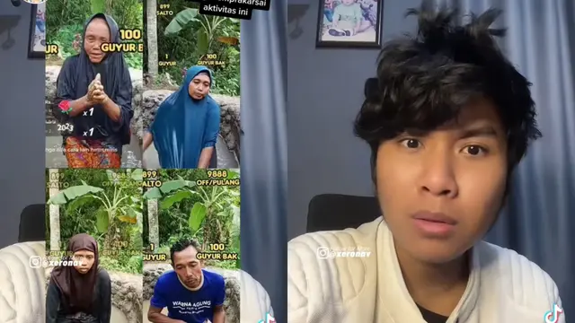 Viral Orang Tua Mandi Lumpur di TikTok untuk Dapat Koin yang Ditukarkan Uang (Sumber: TikTok @xeronav)