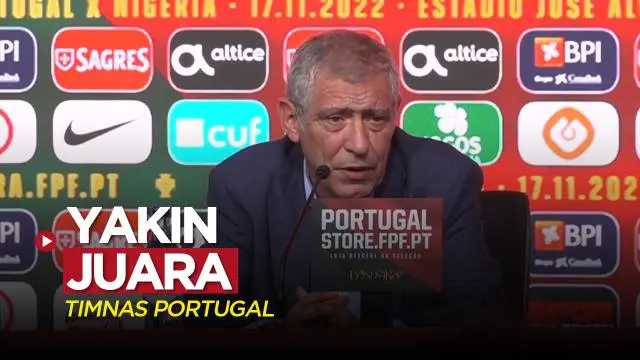 Berita video Timnas Portugal yakin menjadi juara Piala Dunia 2022 menurut sang pelatih, Fernando Santos.