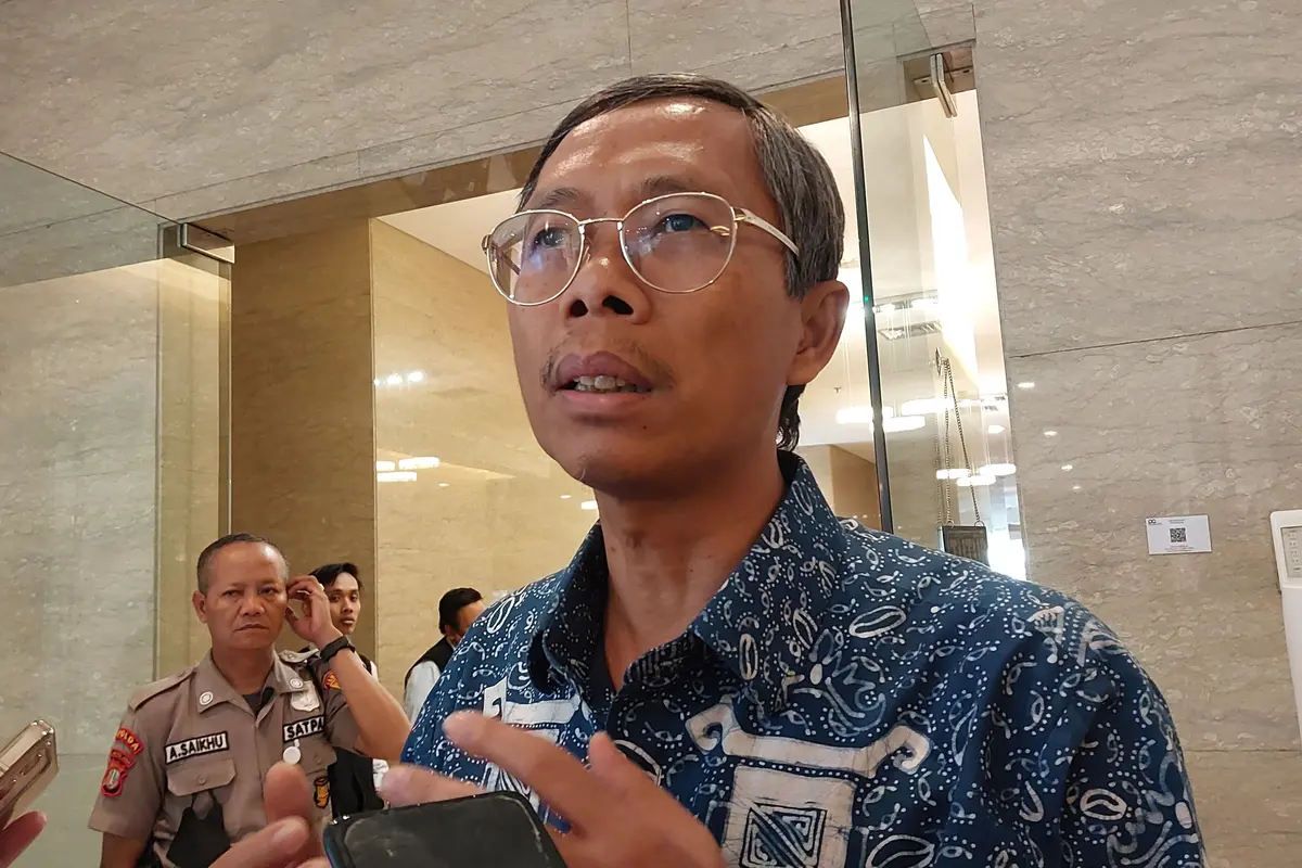Kepala Badan Kebijakan Perdagangan Kementerian Perdagangan Kasan di Kementerian Perdagangan, Kamis (27/4/2023). Kasan mengatakan bahwa Kemendag bakal melakukan antisipasi terkait dampak El Nino.
